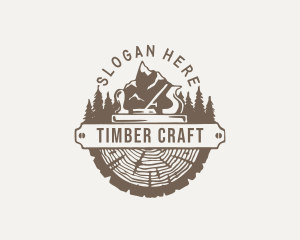 Wood - Lumberjack Wood Planer logo design