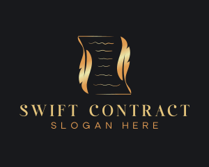 Contract - Feather Quill Writer logo design