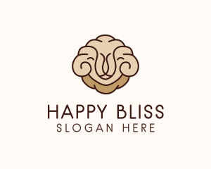 Happy Sheep Wool logo design