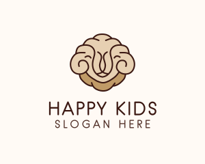 Happy Sheep Wool logo design