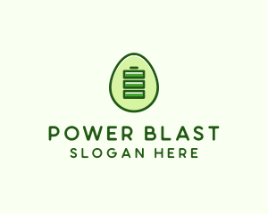 Charging Power Egg logo design