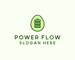 Charging Power Egg logo design