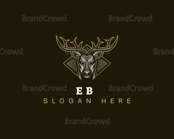 Antler Deer Buck Logo