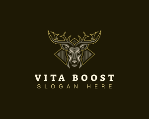 Antler Deer Buck Logo