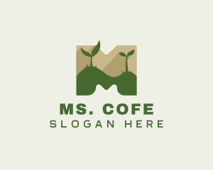 Planting Leaves Eco logo design