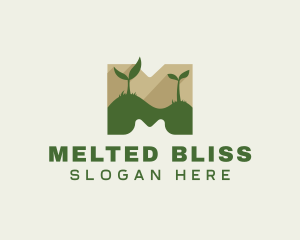 Planting Leaves Eco logo design