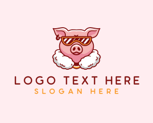 Cool - Cool Gangster Pig Thug logo design