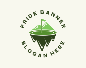 Golf Flag Park logo design