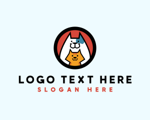 Shelter - Cat Dog Pet Shelter logo design