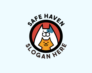 Cat Dog Shelter logo design