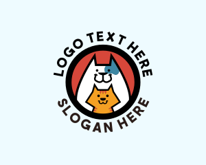 Vet Med - Cat Dog Shelter logo design