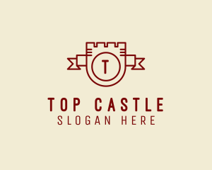 Castle Crest Banner logo design