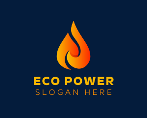 Energy - Flaming Fire Energy logo design