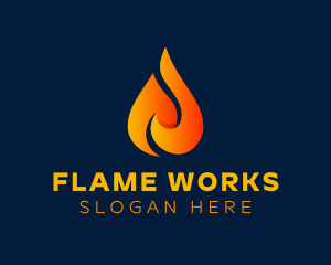 Flame - Flaming Fire Energy logo design