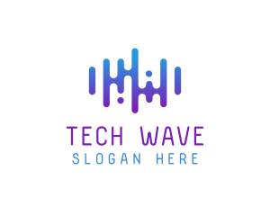 Techno - DJ Sound Wave logo design