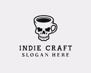 Indie - Skull Mug Brewery logo design