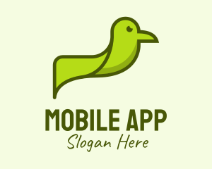 Green Bird Animal  Logo