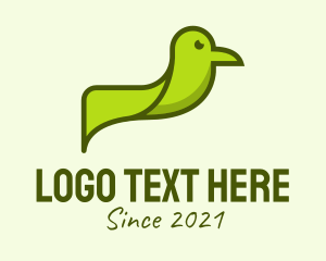 Wild - Green Bird Animal logo design