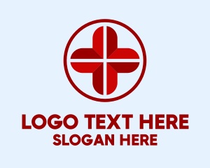 Medical Worker - Red Medical Cross logo design