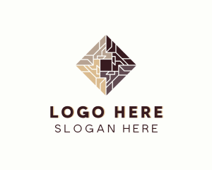 Construction - Floor Tile Pattern logo design