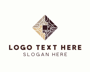 Floor Tile Pattern Logo