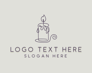 Handmade - Candle Decor Souvenir logo design