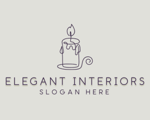 Candle Decor Souvenir  logo design