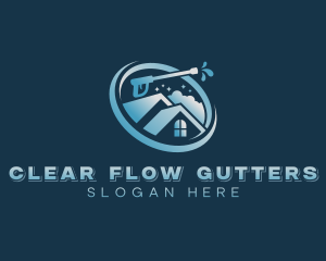 Roof Gutter Cleaning logo design