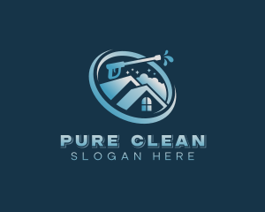 Roof Gutter Cleaning logo design