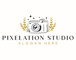 Camera Leaf Photography logo design