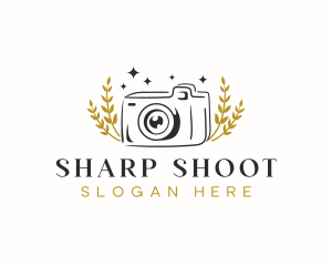 Shoot - Camera Leaf Photography logo design