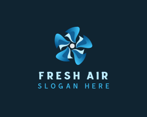 HVAC Fan Propeller logo design