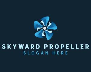 Propeller - HVAC Fan Propeller logo design