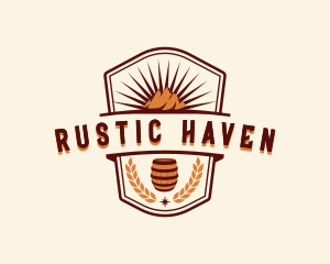 Rustic Mountain Brewery logo design