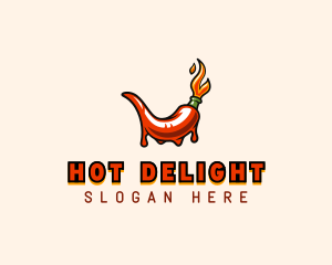 Flame Hot Chili  logo design