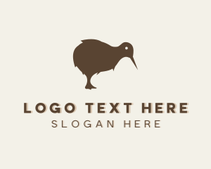 New Zealand - Kiwi Bird Animal logo design