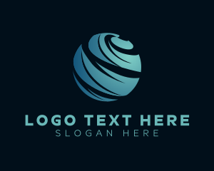 Tech - Business Globe Company logo design