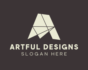 Abstract Architect Letter A logo design