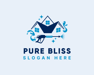 Refreshing - Home Sanitation Housekeeping logo design