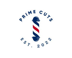 Barber Pole Hairdresser logo design