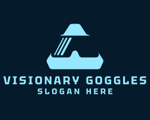 Goggles - VR Goggle Gadget logo design