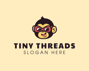 Monkey Cool Glasses logo design