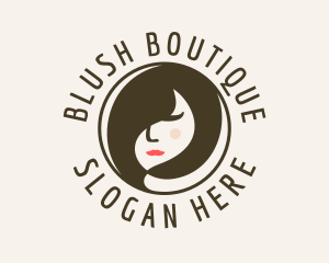 Blush - Woman Hair Beauty logo design