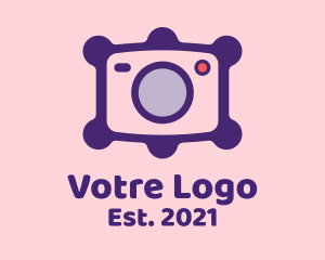 Photo - Slime Rounded Camera logo design