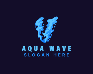 Aqua - Water Aqua Drink logo design