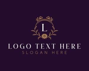 High End - Floral Frame Decoration logo design