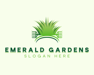 Garden Lawn Rake logo design