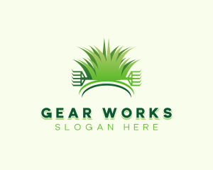 Garden Lawn Rake logo design