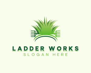 Garden Lawn Rake logo design