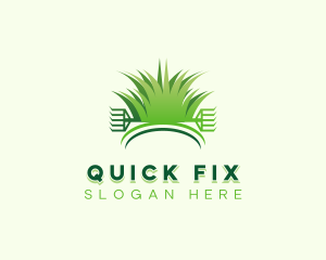 Garden Lawn Rake logo design